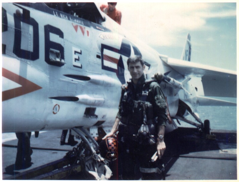 Terry while flying with VF-24 in 1973.